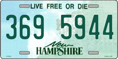 NH license plate 3695944