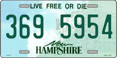 NH license plate 3695954