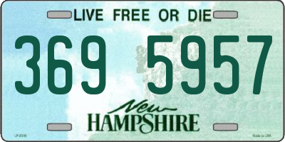 NH license plate 3695957