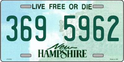 NH license plate 3695962