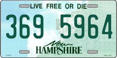 NH license plate 3695964