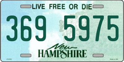 NH license plate 3695975