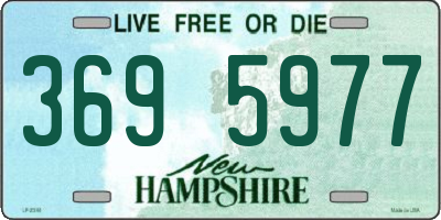 NH license plate 3695977