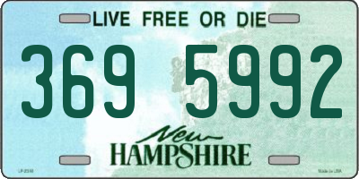 NH license plate 3695992