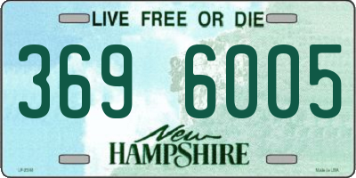 NH license plate 3696005