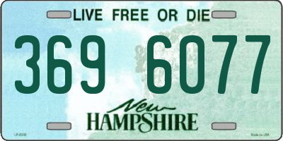 NH license plate 3696077
