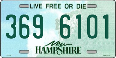 NH license plate 3696101