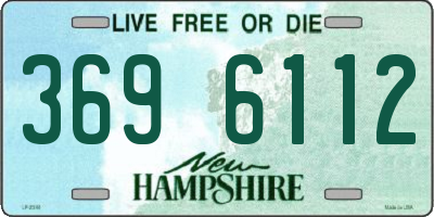 NH license plate 3696112
