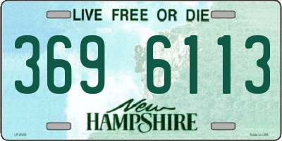 NH license plate 3696113