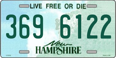 NH license plate 3696122