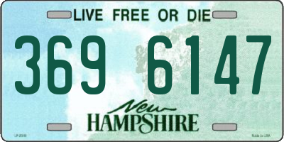 NH license plate 3696147
