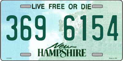 NH license plate 3696154