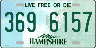 NH license plate 3696157
