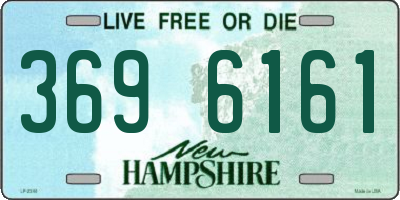 NH license plate 3696161