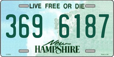 NH license plate 3696187
