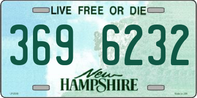 NH license plate 3696232