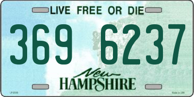 NH license plate 3696237