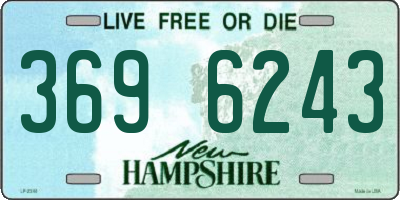 NH license plate 3696243