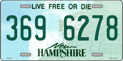 NH license plate 3696278