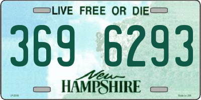 NH license plate 3696293