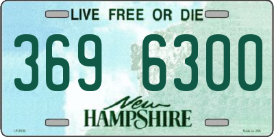 NH license plate 3696300