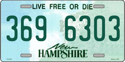 NH license plate 3696303