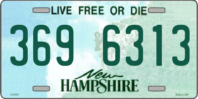 NH license plate 3696313