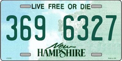NH license plate 3696327