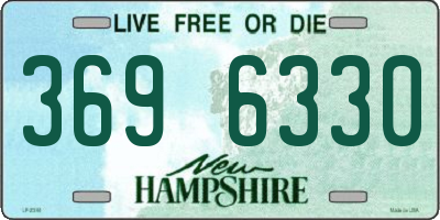 NH license plate 3696330