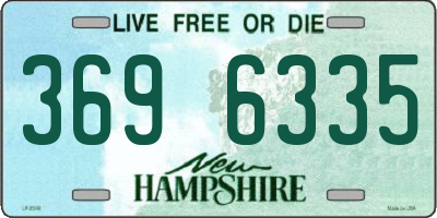 NH license plate 3696335