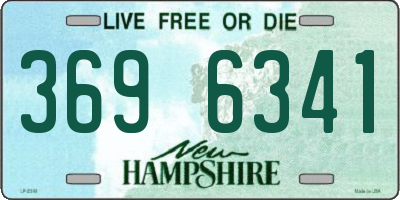 NH license plate 3696341
