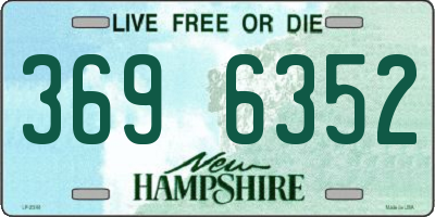 NH license plate 3696352