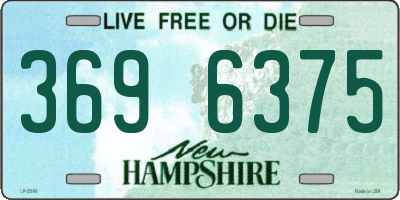 NH license plate 3696375
