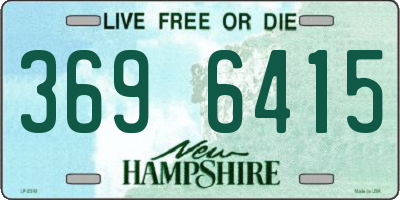 NH license plate 3696415