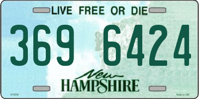NH license plate 3696424