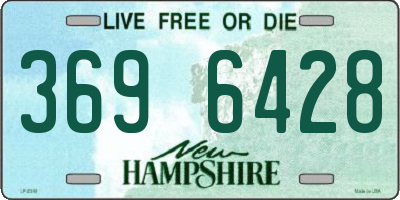NH license plate 3696428