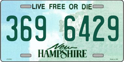 NH license plate 3696429