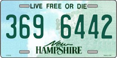 NH license plate 3696442