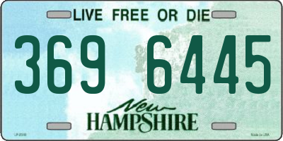 NH license plate 3696445