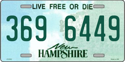NH license plate 3696449