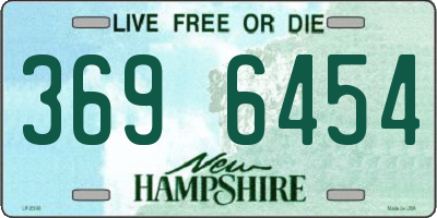 NH license plate 3696454