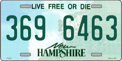 NH license plate 3696463