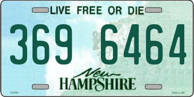 NH license plate 3696464