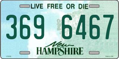 NH license plate 3696467