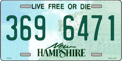 NH license plate 3696471