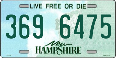 NH license plate 3696475