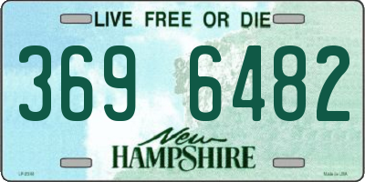 NH license plate 3696482