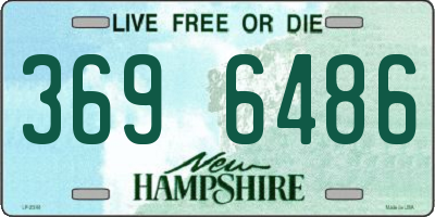 NH license plate 3696486