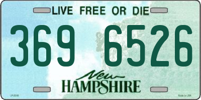 NH license plate 3696526