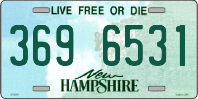 NH license plate 3696531